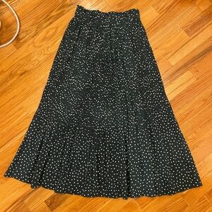 Polka Dot Midi Skirt